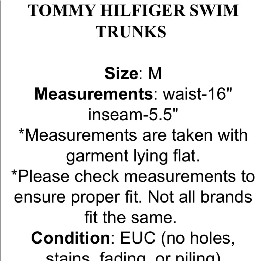 Tommy Hilfiger‎ swim trunks M